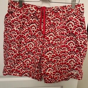 North Face Red Patterned Men’s Swim Trunks-